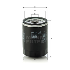 Фильтр масляный MANN-FILTER W 610/9